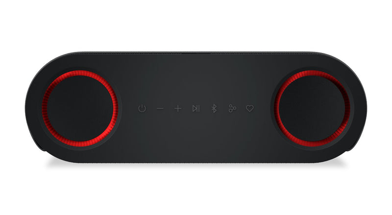 Haut-parleur portatif xboom Bounce par will.i.am de LG résistant à l’eau IP67 avec Bluetooth (BOUNCE.ACANLBK)