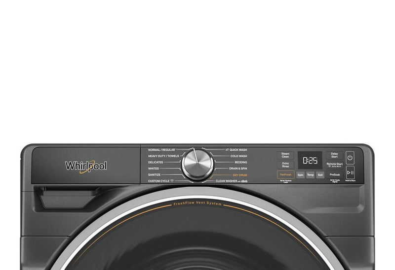 Laveuse Whirlpool à chargement frontal de 5,8 pi³ avec système de ventilation FreshFlowMC et lavage intelligent par IA - WFW6720RU