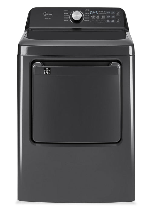 Sécheuse intelligente Midea de 7,0 pi3 avec culbutage - noire - MLTE52M2BGG