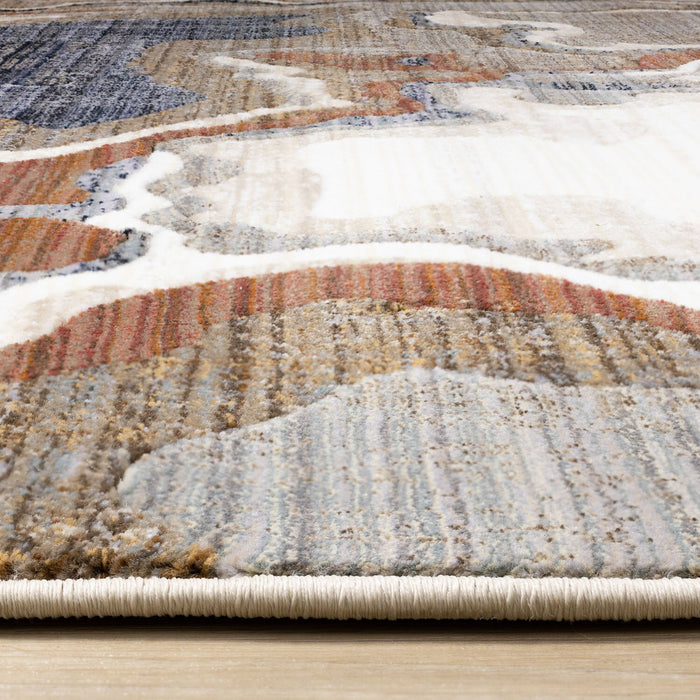 Carpette Janey multicolore - 5 pi 3 po x 7 pi 10 po