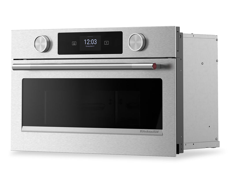 Four à micro-ondes encastré KitchenAid de 30 po avec friture à air - PrintShieldMC - KMBS730SPS