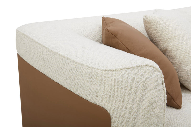 Sofa sectionnel de droite Tribeca 4 pièces - perle