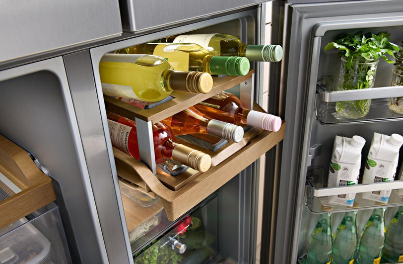 Réfrigérateur à 4 portes KitchenAid de 36 po et de 19,4 pi3 de profondeur comptoir - acier inoxydable - KRQC736RPS