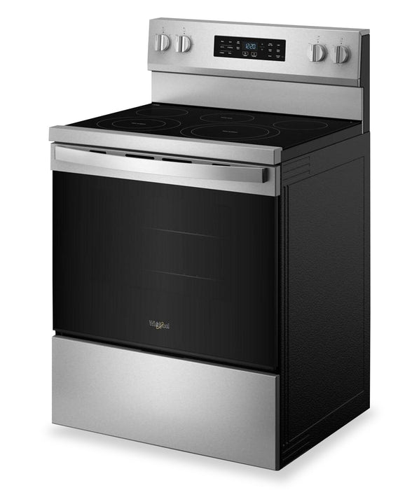 Cuisinière électrique Whirlpool de 5,3 pi3 avec cuisson à air – acier inoxydable résistant aux traces de doigts - YWFES5730SZ  