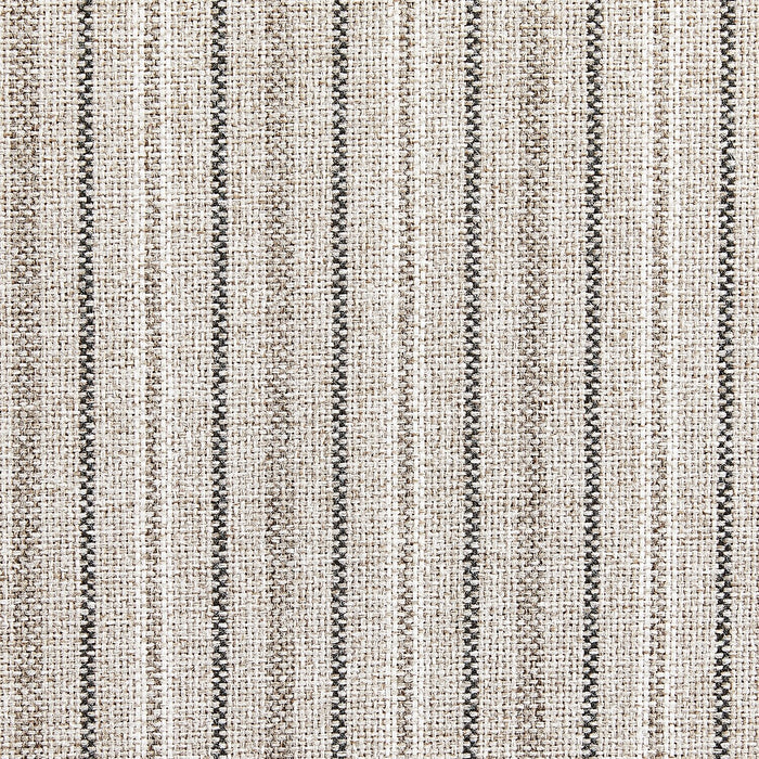 Pouf de rangement Calgary de 32 po en tissu - rayé gris