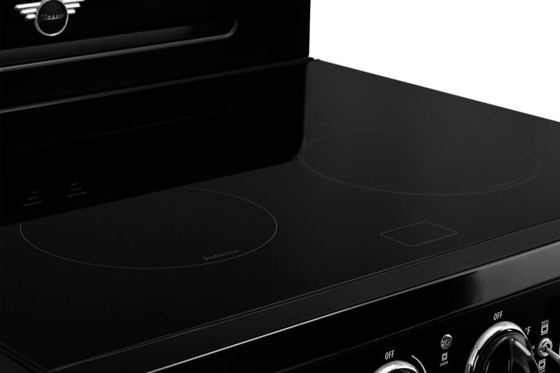 Cuisnière à induction Classic Rétro par Unique de 30 po et de 3,9 pi3 - noir minuit - UNQ-30CR IC B