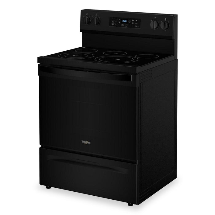 Cuisinière électrique Whirlpool de 5,3 pi3 avec friture à air sans préchauffage - noire - YWFES5030RB