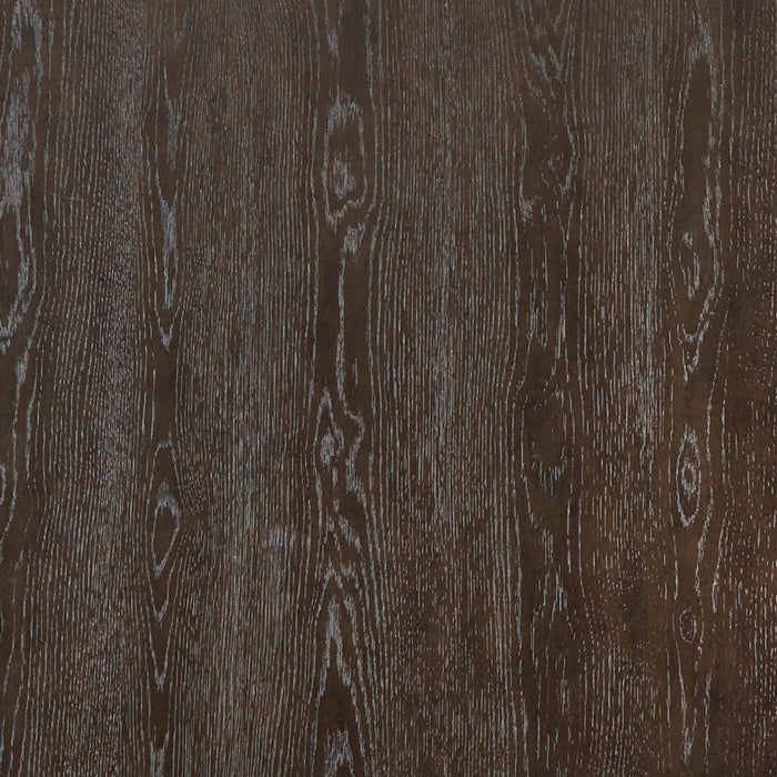 Ensemble de salle à manger Metro 7 pièces avec table, rallonge de 72 po à 90 po (L), base à tréteaux et 6 chaises - brun