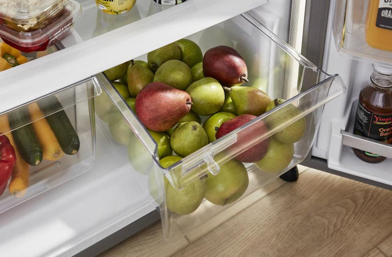 Réfrigérateur Whirlpool de 16,3 pi³ et de 28 po à congélateur supérieur - acier inoxydable - WRTX5328PM