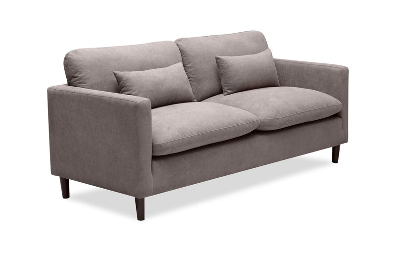 Sofa Kortlyn de 78 po en tissu d’apparence lin - gris