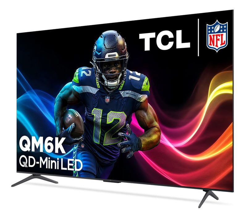 Téléviseur intelligent QLED TCL QM6K UHD 4K de 85 po avec Google TVMC et mini DEL QD (85QM6K)