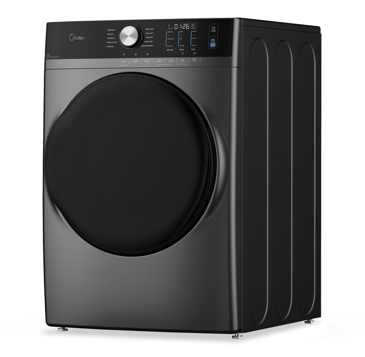Sécheuse Midea de 8,0 pi3 avec culbutage et Steam Care - gris - MLHE52S7AGG