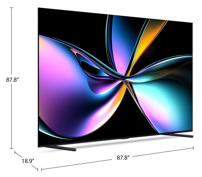 Téléviseur intelligent QLED à Mini DEL HISENSE U78QG UHD 4K de 100 po avec IA et Google TVMC (100U78QG) - modèle 2025