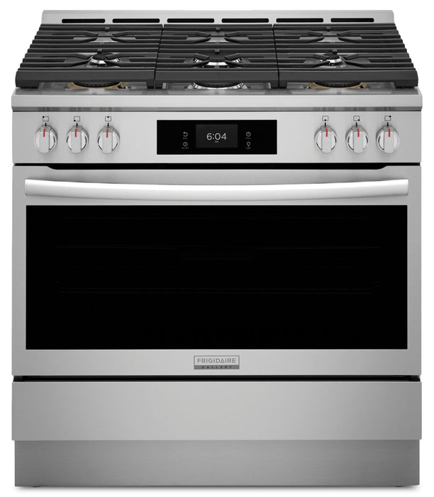 Cuisinière à gaz Frigidaire Gallery de 36 po et de 4,6 pi3 à six brûleurs avec friture à air - acier inoxydable - GCFG3661AF