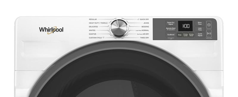 Sécheuse électrique intelligente Whirlpool de 7,4 pi³ avec Wrinkle ShieldMC - blanche - YWED5720RW