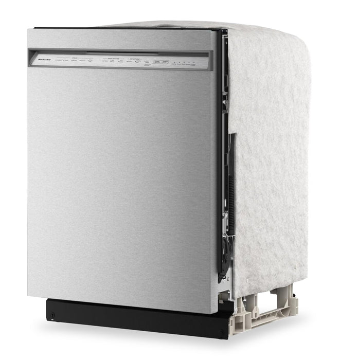 Lave-vaisselle KitchenAid de 24 po et de 41 dBA avec 3e panier à jets - acier inoxydable avec fini PrintShieldMC - KDFS324SPS 