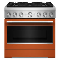 Cuisinière hybride KitchenAid de 5,1 pi3 avec friture à air sans préchauffage - orange brûlée - KFDS936SSC