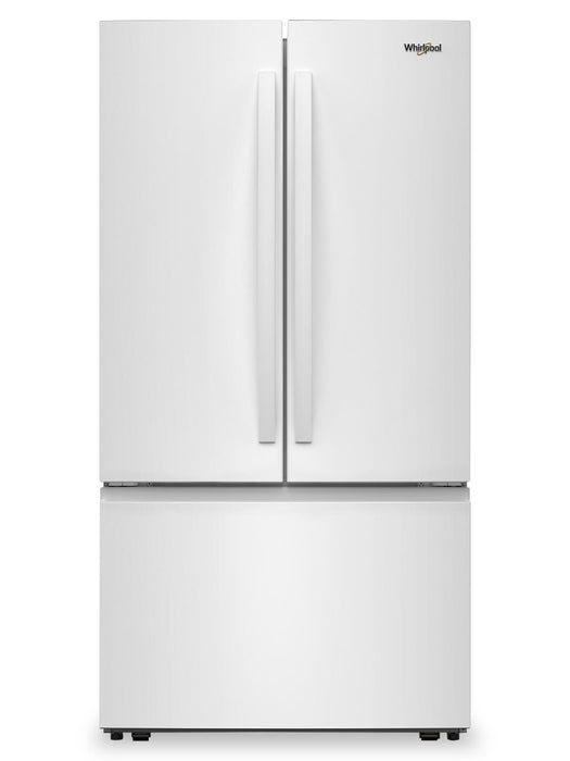 Réfrigérateur Whirlpool de 36 po et de 30,5 pi³ à portes françaises avec distributeur d’eau interne - blanc - WRFF3336SW