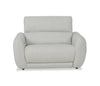 Fauteuil à inclinaison électrique Kailyn de Cindy Crawford Home de 54 po en tissu avec appuie-tête électrique - beige 