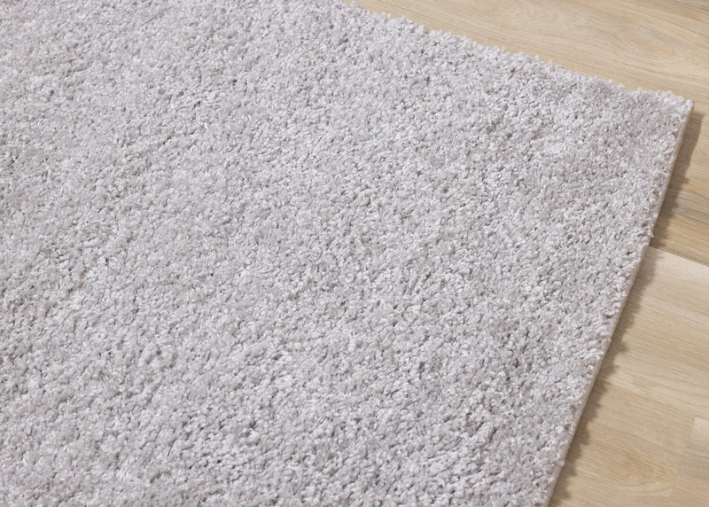 Carpette à poil long Pascal grise - 5 pi 3 po x 7 pi 7 po