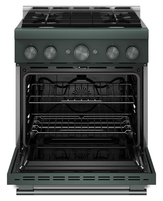 Cuisinière à gaz KitchenAid de 4,1 pi3 avec mode de friture à air sans préchauffage - genévrier - KFGS930SJP