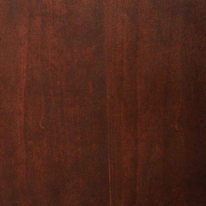 Lit plateforme de rangement Chelsea avec tête de lit et cadre de lit, brun cerisier - format grand lit