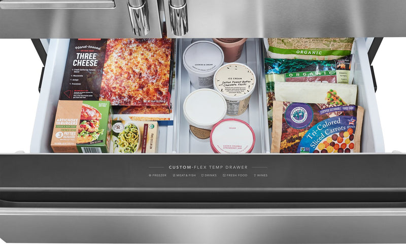 Réfrigérateur 4 portes Frigidaire Professional de 21 pi3 de profondeur comptoir à portes françaises - PRMC2290BF