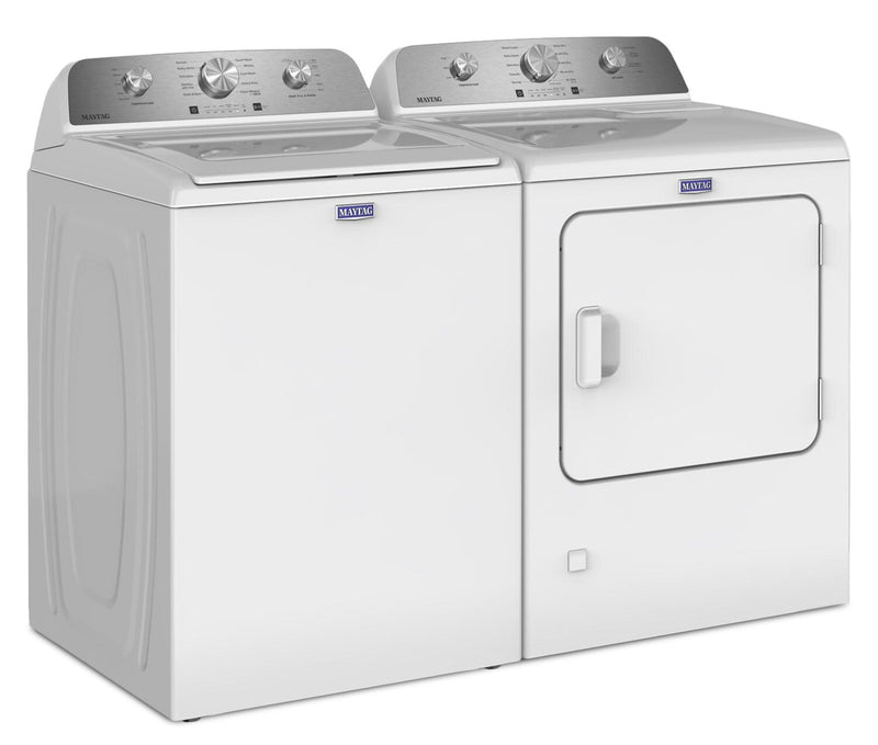 Laveuse à chargement par le haut de 4,8 pi3 et sécheuse électrique de 7,0 pi3 de Maytag - blanches - MATL4205