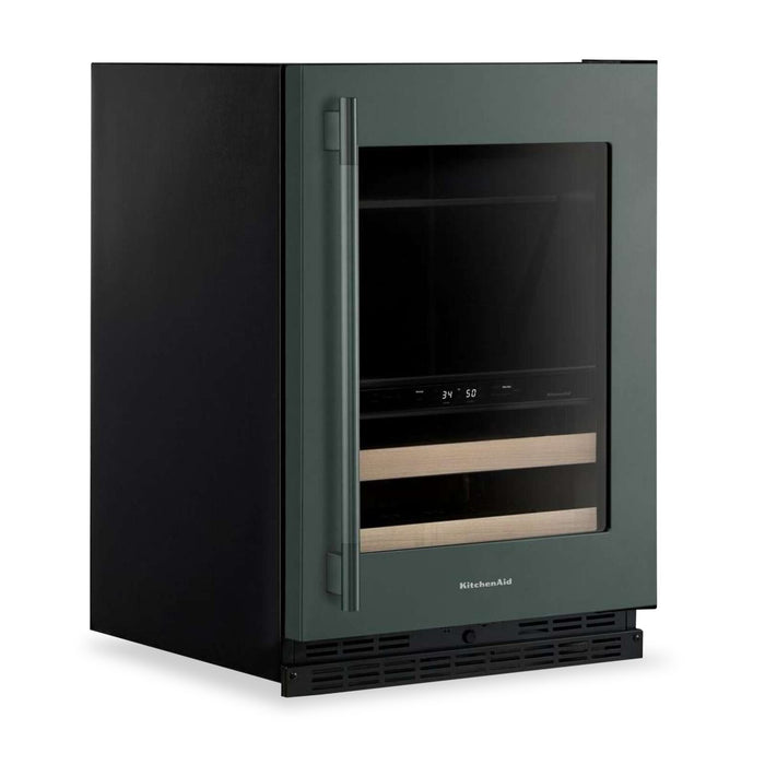 Refroidisseur à boissons KitchenAid de 24 po avec grilles à devant en bois - genièvre - KUBR524SJP