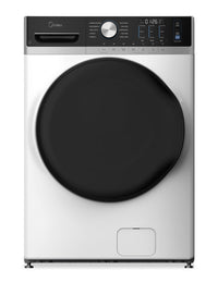  Laveuse Midea à chargement frontal de 5,2 pi³ avec soin à la vapeur – blanche – MLHW52S7AWW