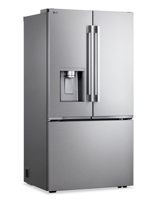 Réfrigérateur LG de 24 pi3 et de 36 po de profondeur comptoir Counter-Depth MAXMC à portes françaises avec système de charnières Zero ClearanceMC - LF24Z6330S