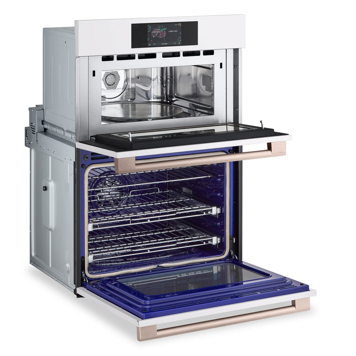 Four mural combiné électrique LG Studio de 6,4 pi3 et de 30 po avec convection véritable - essence blanche - WCES6428N