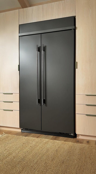 Réfrigérateur encastré KitchenAid de 25,5 pi3 et de 42 po à compartiments juxtaposés - minerai noir - KBSN742SBE