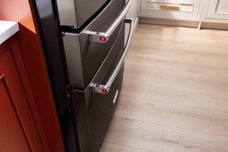 Réfrigérateur KitchenAid de 26,2 pi³ et de 36 po à portes françaises - acier inoxydable noir - KRMF536RBS