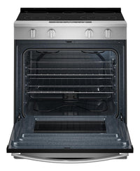 Cuisinière intelligente électrique Whirlpool de 5,3 pi3 et de 30 po avec mode sans préchauffage - acier inoxydable - YWSES3330TS