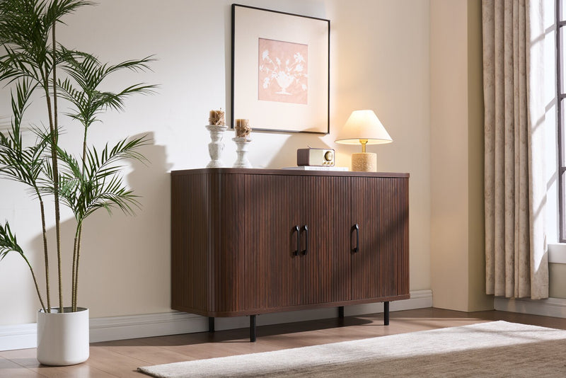 Armoire décorative Carlene de 47 po - noyer foncé 