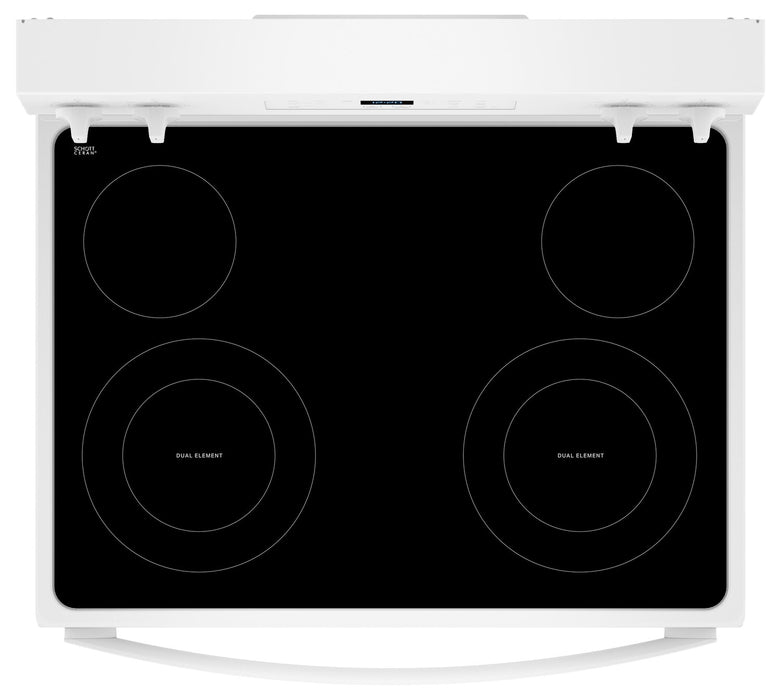 Cuisinière électrique Whirlpool de 5,3 pi³ avec autonettoyage - blanche - YWFES3530RW