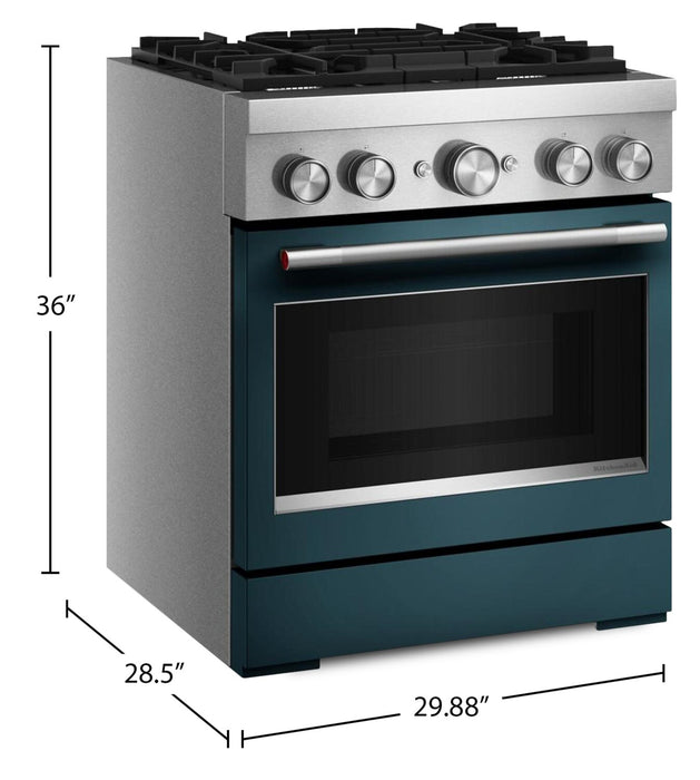 Cuisinière hybride KitchenAid de 4,1 pi3 avec mode de friture à air sans préchauffage - agave - KFDS930SAG