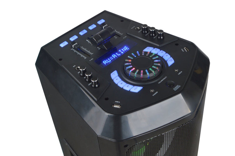 Système de fête DJ Remix de Monster de 300 W avec Bluetooth et microphone sans fil (10-MNREMIX)
