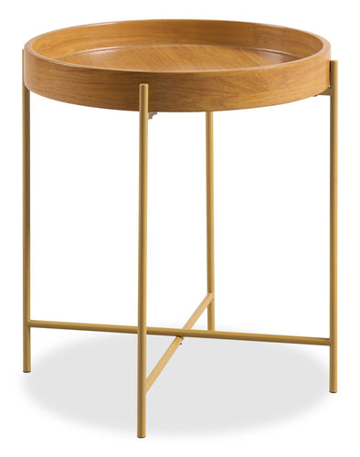 Table d’appoint Soren de 20 po - noyer miel 