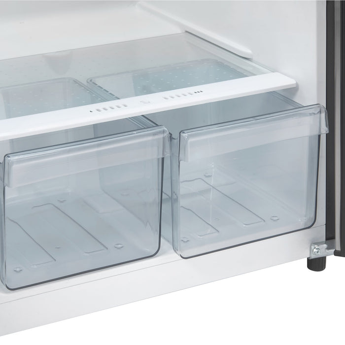 Réfrigérateur Danby de format appartement de 11 pi3 et de 23,44 po à congélateur supérieur - acier inoxydable - DFF116B2SSDBL