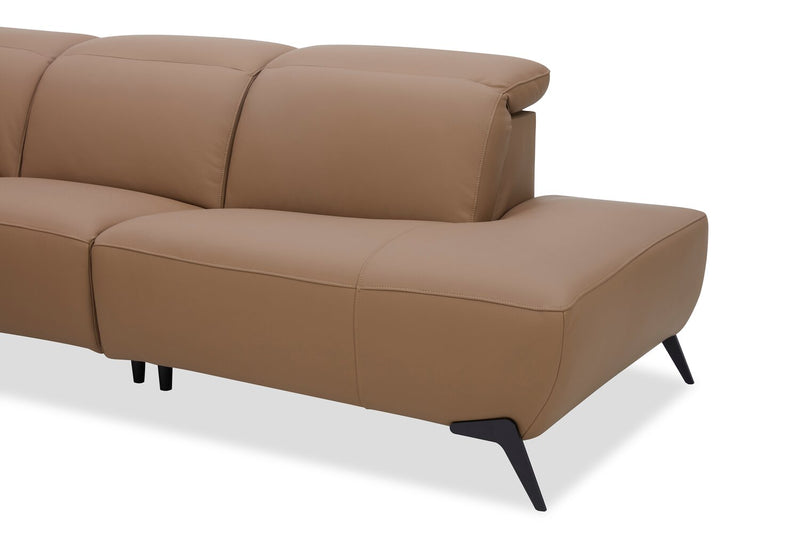 Sofa sectionnel de droite à inclinaison électrique Valencia 5 pièces - Blanca Macha