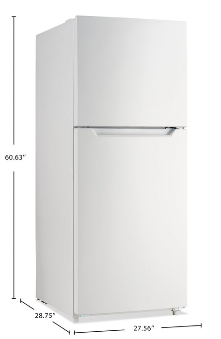 Réfrigérateur Danby de format appartement de 14,2 pi3 et de 27,56 po à congélateur supérieur - blanc - DFF142E1WDB
