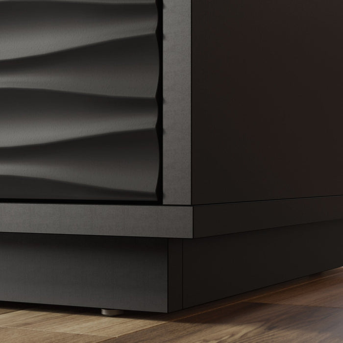 Moderne Reese de 24 po à 2 tiroirs - noir