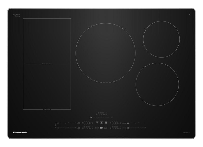 Surface de cuisson à induction KitchenAid de 30 po à 5 éléments - acier inoxydable - KCIT730SSS