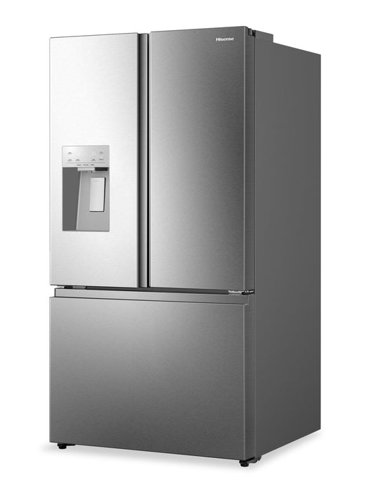 Réfrigérateur Hisense de 30 pi3 et de 36 po à portes françaises - acier inoxydable résistant aux traces de doigts - HRF300P7DSE