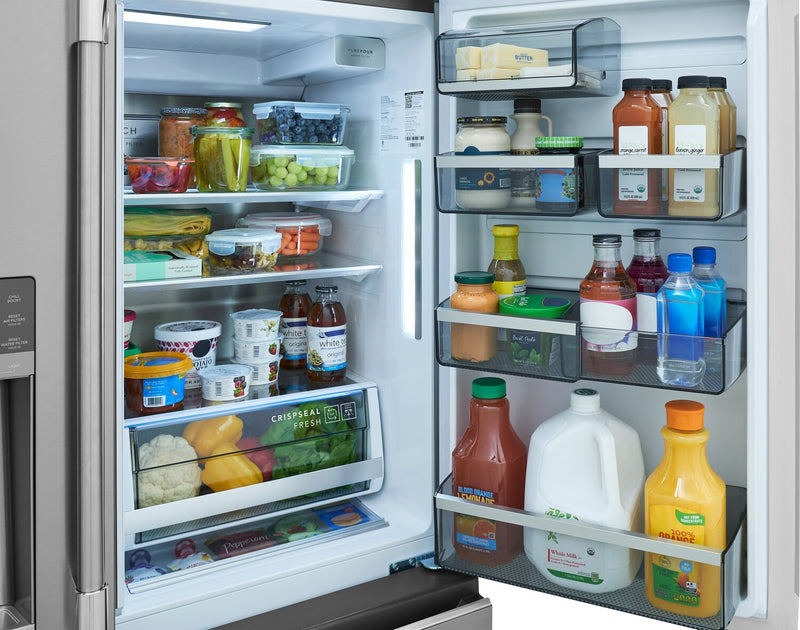 Réfrigérateur 4 portes Frigidaire Professional de 21 pi3 de profondeur comptoir à portes françaises - PRMC2290BF