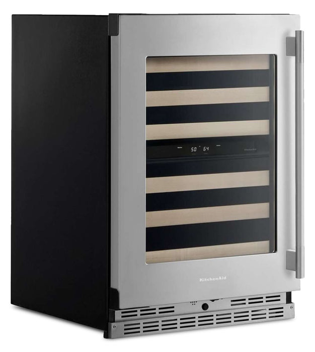 Cellier KitchenAid de 24 po sous le comptoir - acier inoxydable PrintShieldMC - KUWL524SPS