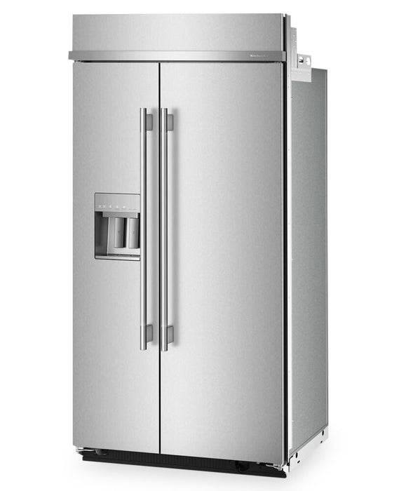 Réfrigérateur encastré KitchenAid de 25,1 pi3 et de 42 po à compartiments juxtaposés - acier inoxydable - KBSD742SPS