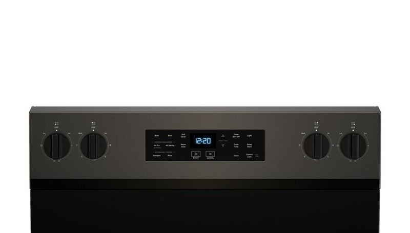 Cuisinière électrique Whirlpool de 5,3 pi3 avec friture à air sans préchauffage - acier inoxydable noir - YWFES5030RV 